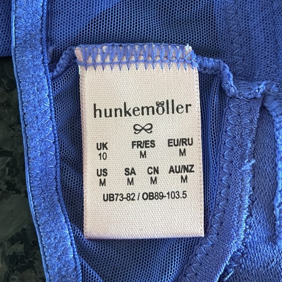 Hunkemoller Lace Bralette In Blue Iris - Picture 6 of 6